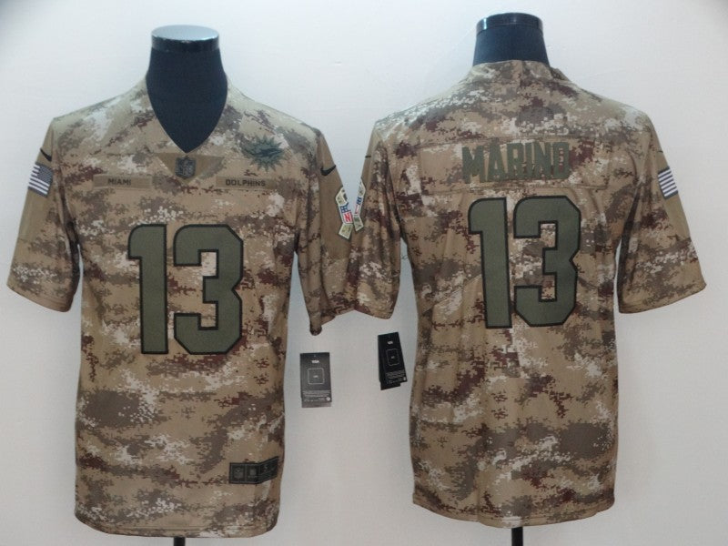 Men's Miami Dolphins Dan Marino #13 Camouflage Game Jersey