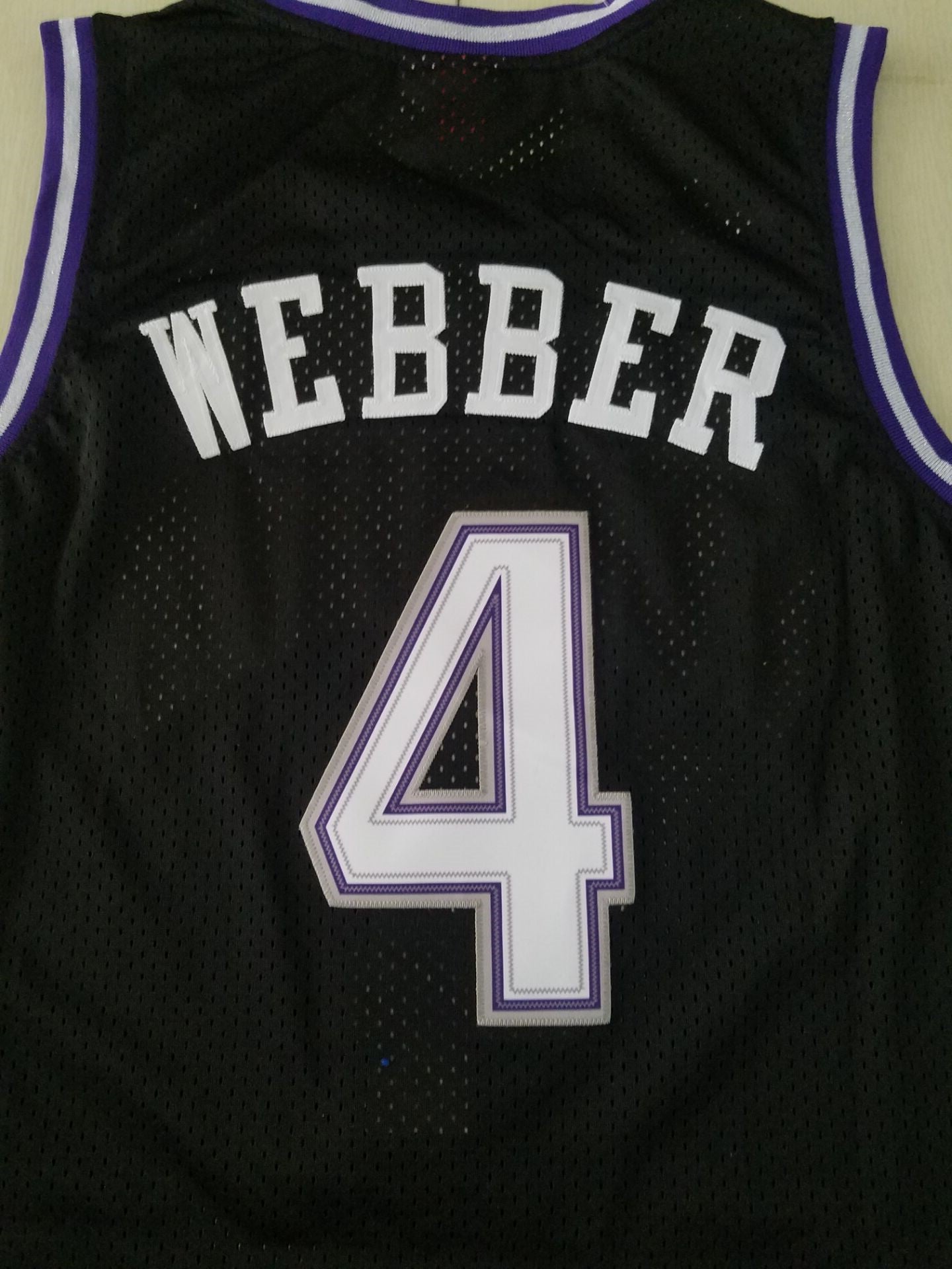 Men's Sacramento Kings Chris Webber Black Hardwood Classics Swingman Jersey