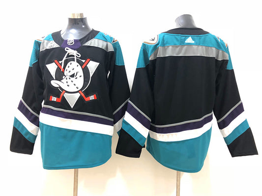 Men's Anaheim Ducks Black Blank Jersey