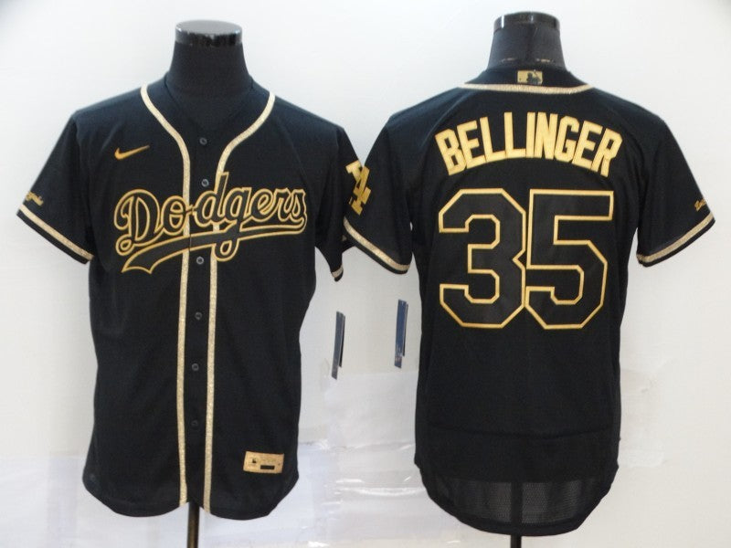 Men's Los Angeles Dodgers Cody Bellinger #35 Black Alternate Game Jersey