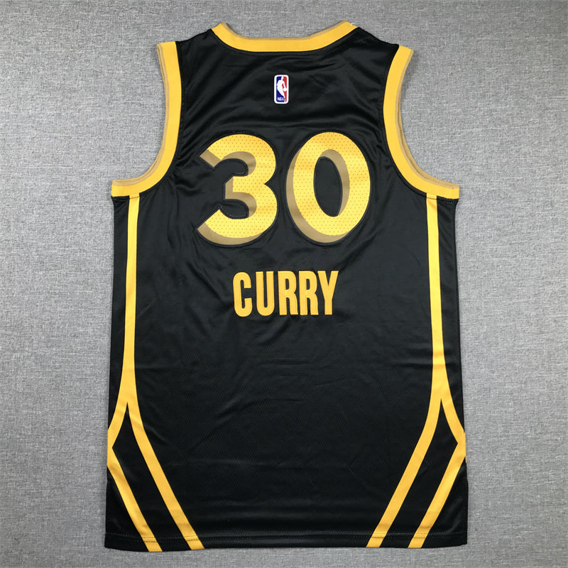 Men's Golden State Warriors Stephen Curry #30 Black 2023/24 Swingman Jersey - City Edition