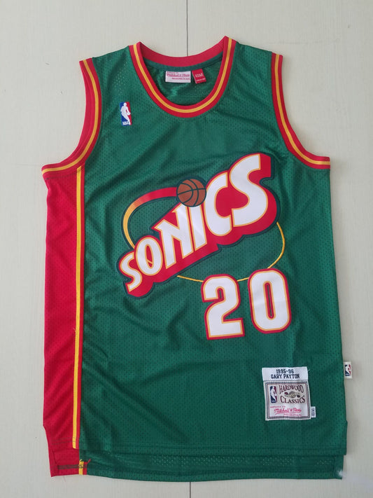 Men's Seattle Supersonics Gary Payton #20 Green Swingman Player Jersey