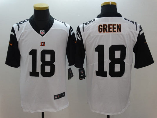 Men's Cincinnati Bengals A.J. Green #18 White Game Jersey