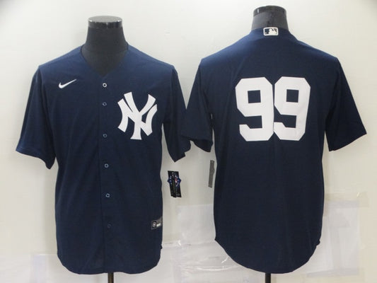 Men's New York Yankees Aaron Judge #99 Navy Replica Player Name Jersey