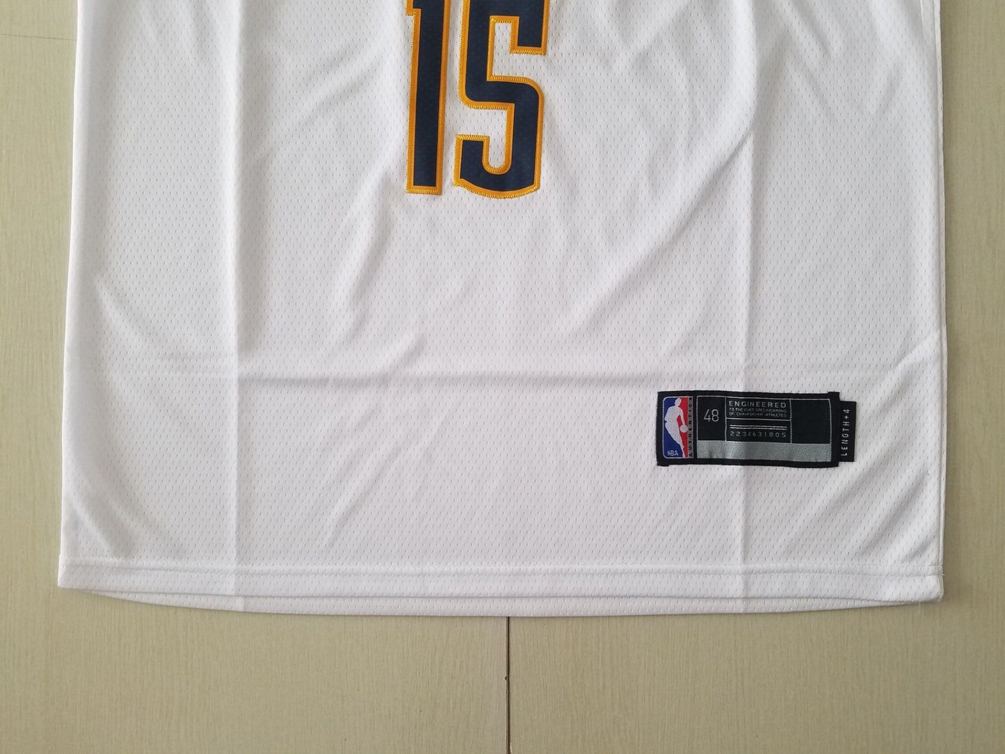 Men's Denver Nuggets Nikola Jokic #15 NBA White 2020/21 Swingman Jersey