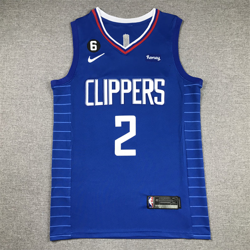 Men's LA Clippers Kawhi Leonard #2 Royal 2022/23 Swingman Jersey - Icon Edition