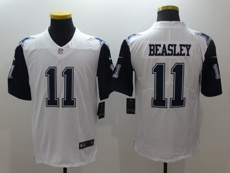 Men's Dallas Cowboys Cole Beasley #11 White Game Player Jersey