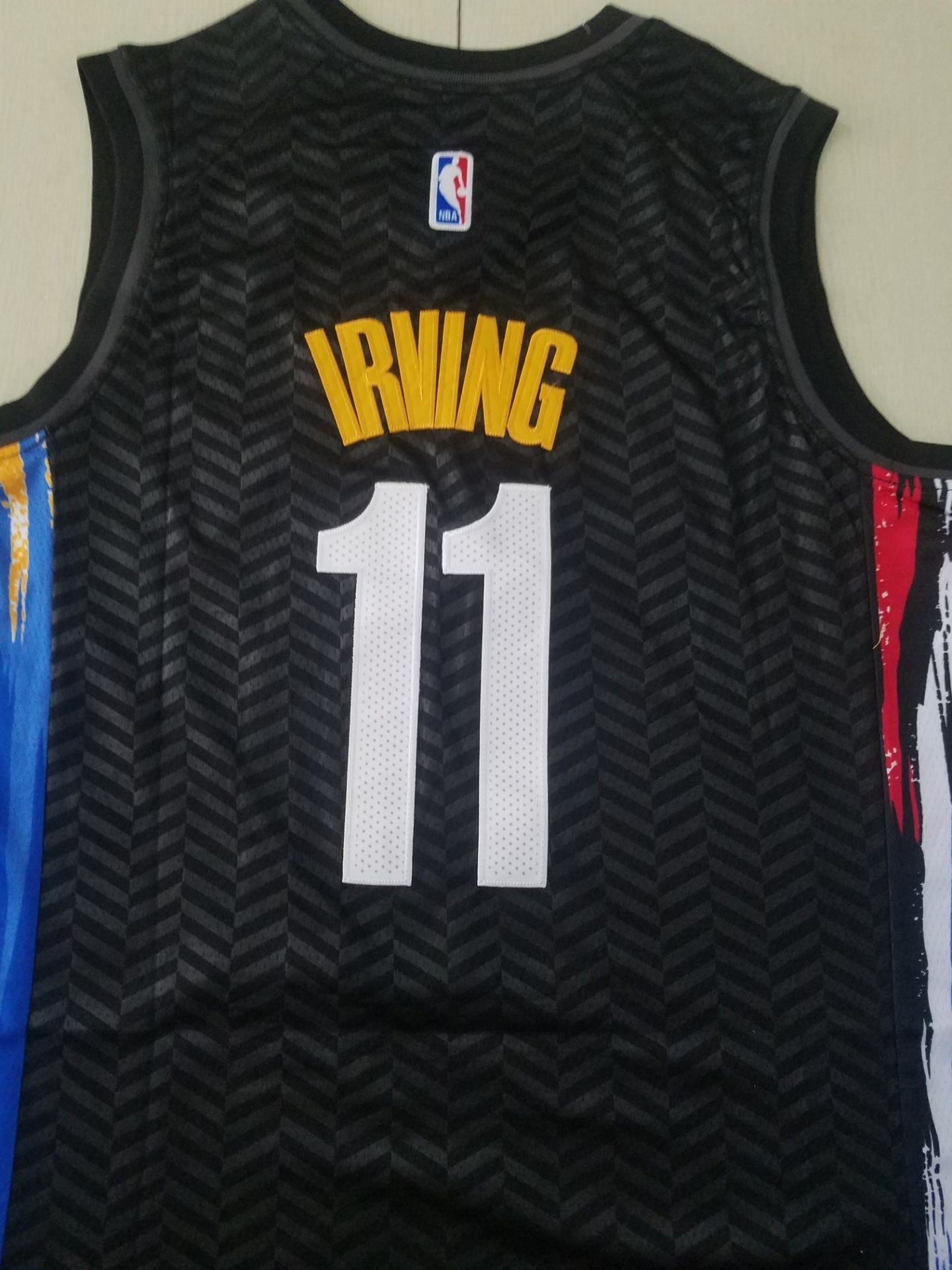 Men's Brooklyn Nets Kyrie Irving Black 2020/21 Swingman Jersey - City Edition