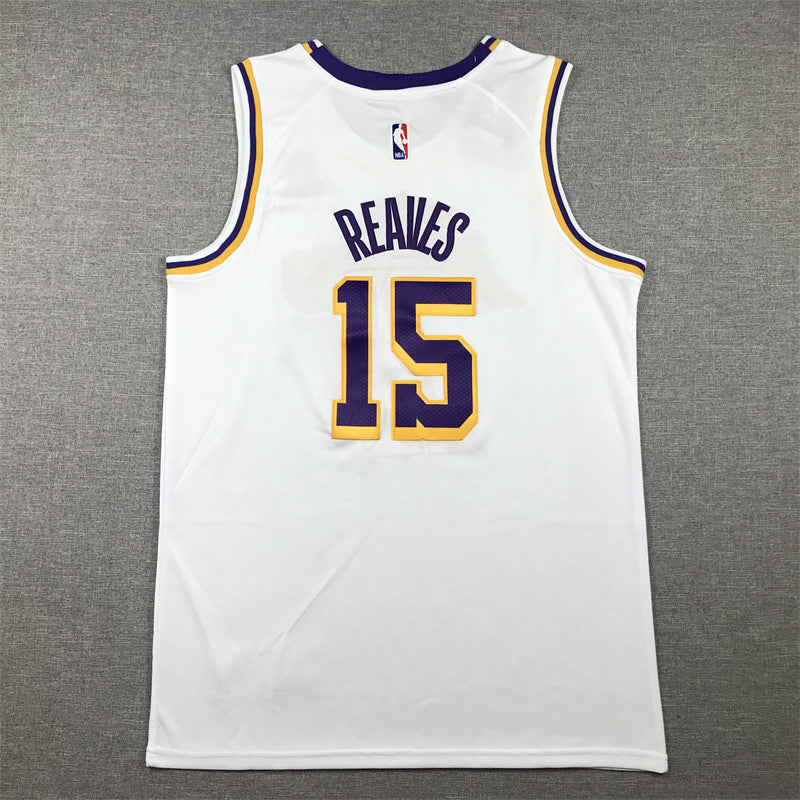 Men's Los Angeles Lakers Austin Reaves #15 White 2022/23 Swingman Jersey - Association Edition