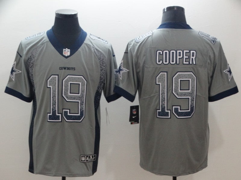 Men's Dallas Cowboys Amari Cooper #19 Gray Game Player Jersey