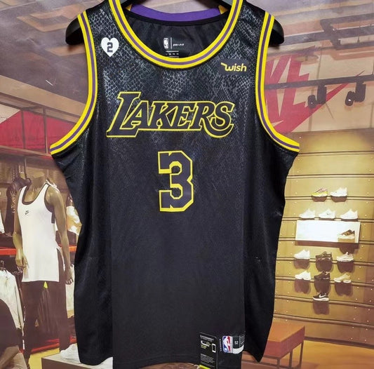 Men's Los Angeles Lakers Anthony Davis #3 Final Path Jersey