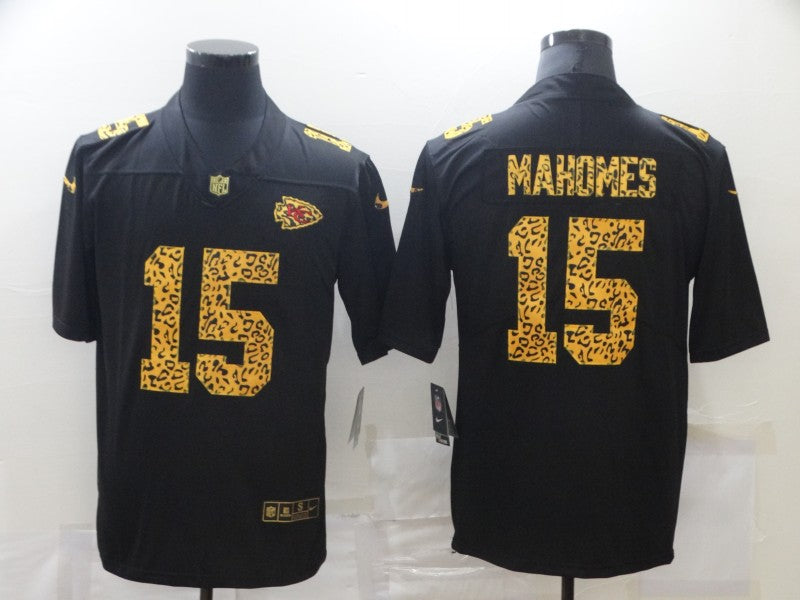 Men's Kansas City Chiefs Patrick Mahomes #15 Black Game Player Jersey