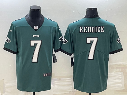 Men's Philadelphia Eagles Haason Reddick #7 Midnight Green Game Jersey