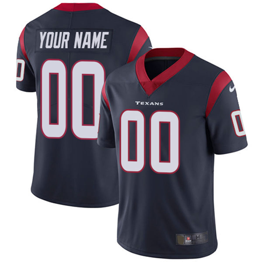 Custom Houston Texans Navy Vapor Untouchable Player Limited Jersey Stitched American Football Jerseys