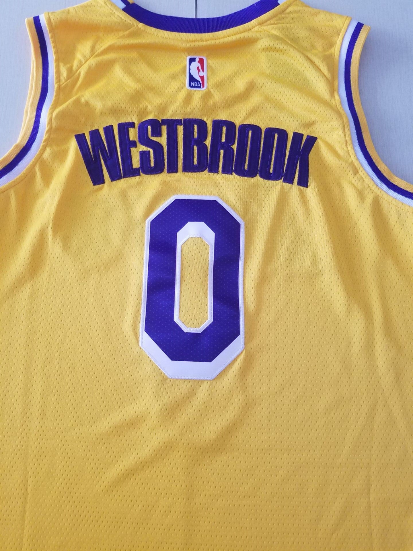 Men's Los Angeles Lakers Russell Westbrook Gold 2020/21 Fast Break Player Jersey