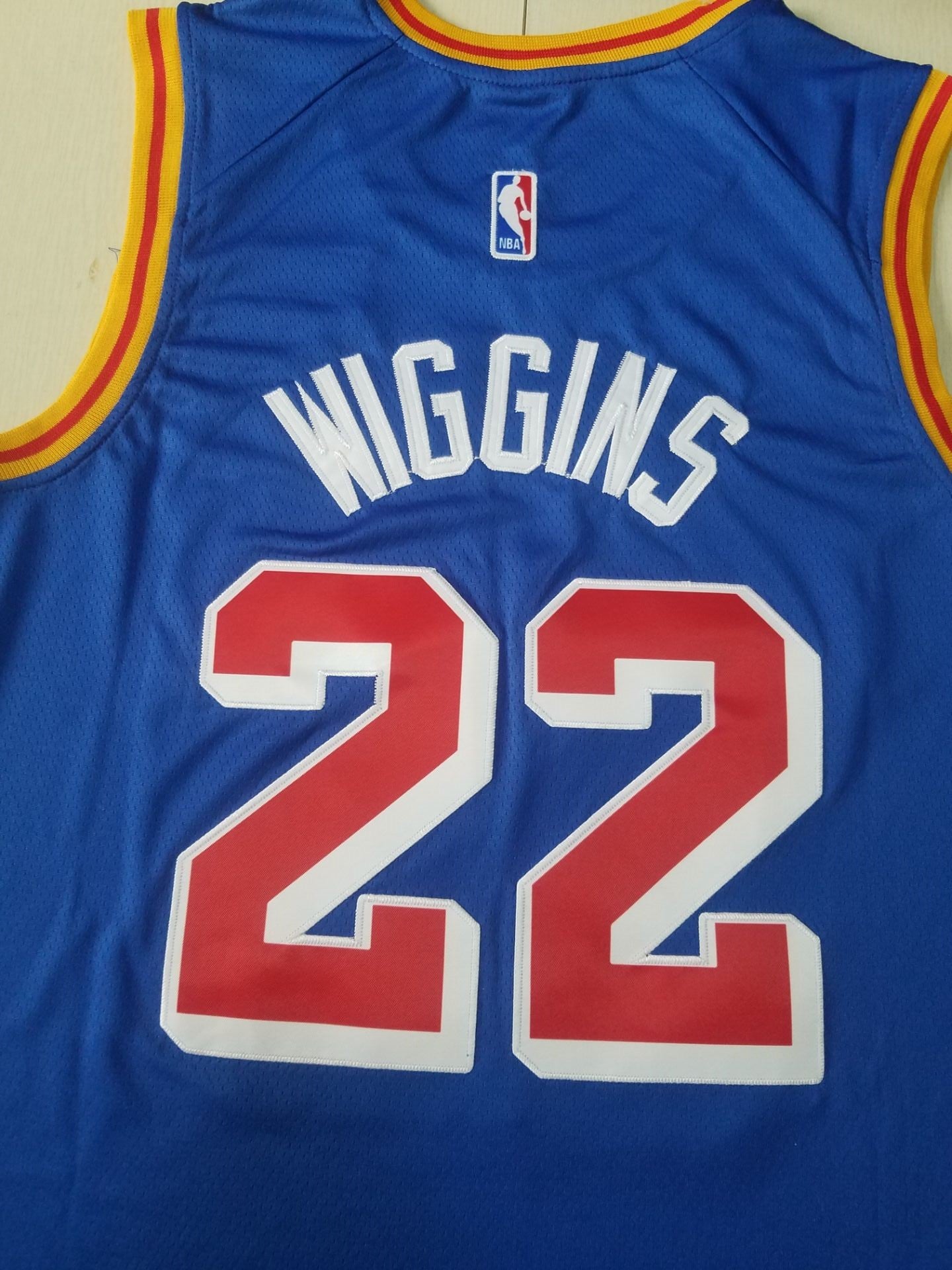 Men's Golden State Warriors Andrew Wiggins #22 Blue Swingman Jersey