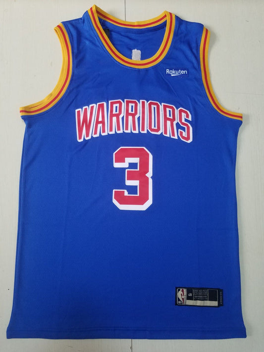 Men's Golden State Warriors Jordan Poole #3 Blue Classic Player Jersey