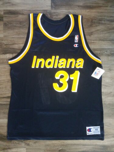 Men's Indiana Pacers Reggie Miller #31 Navy Swingman Jersey