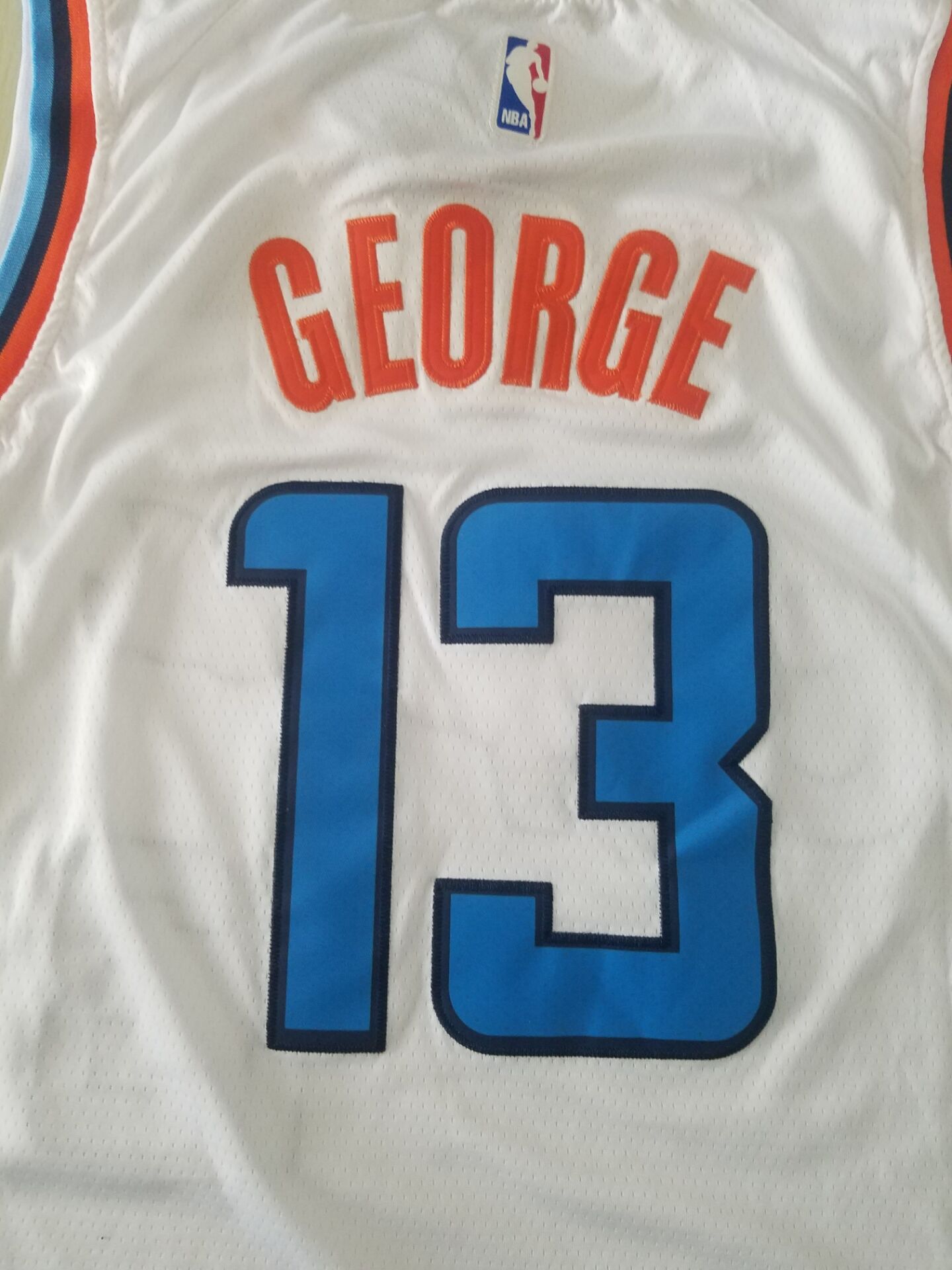 Men's LA Clippers Paul George #13 White Classics Jersey