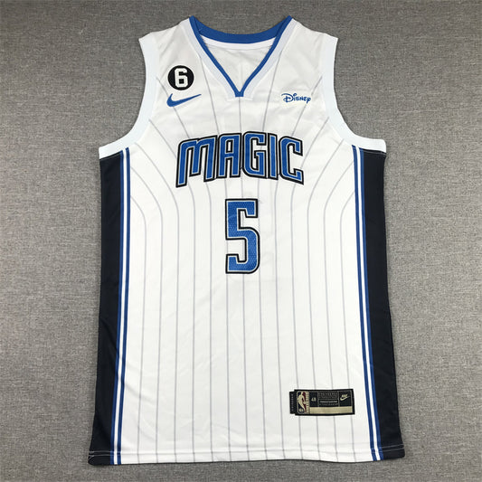 Men's Orlando Magic Paolo Banchero #5 White 2022/23 Fast Break Replica Jersey - Association Edition