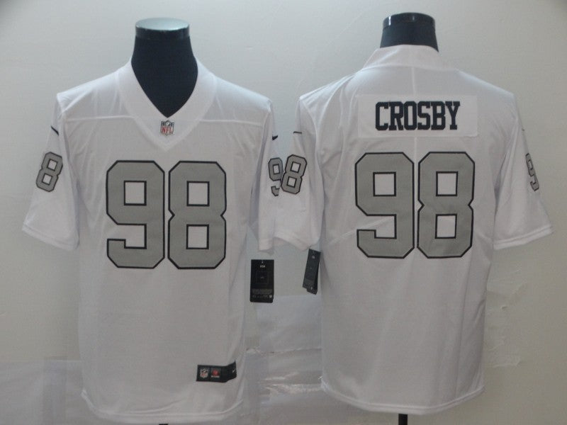 Men's Las Vegas Raiders Maxx Crosby #98 White Alternate Game Jersey