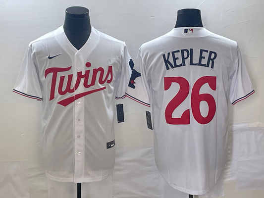 Men's Minnesota Twins Max Kepler #26 White Home Replica Player Jersey