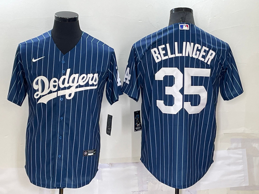 Men's Los Angeles Dodgers Cody Bellinger #35 Blue Fashion Baseball Jersey