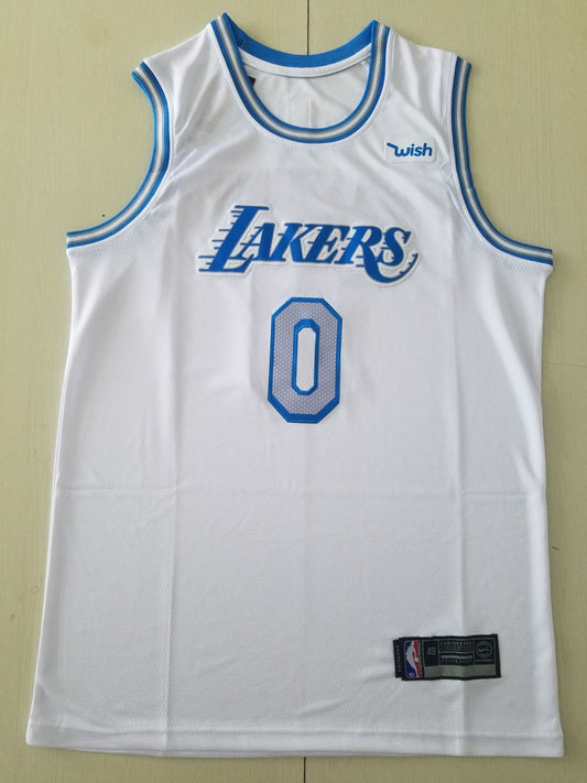 Men's Los Angeles Lakers Russell Westbrook #0 White 2020/21 Swingman Jersey