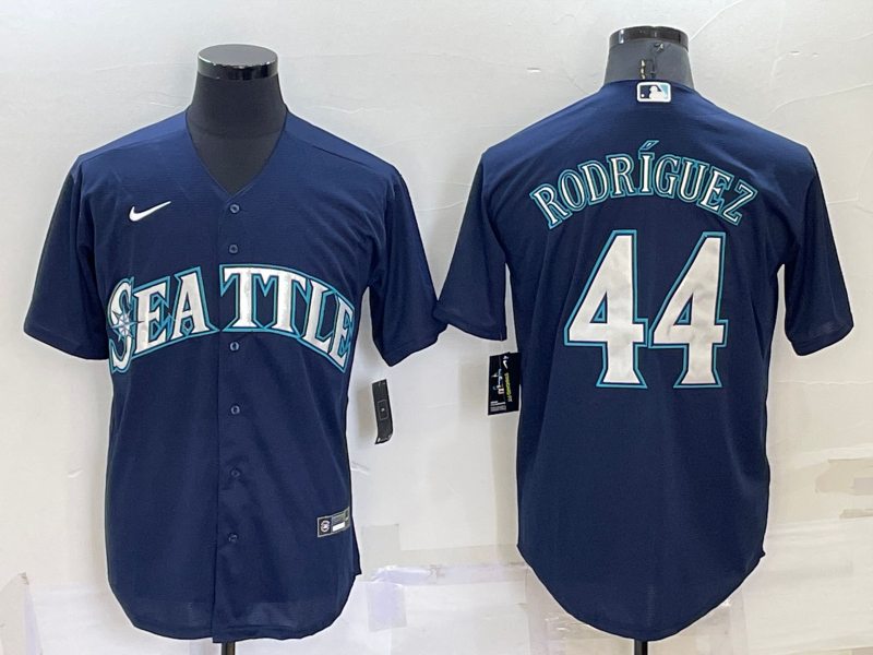 Men's Seattle Mariners Julio Rodriguez #44 Navy Replica Baseball Jersey