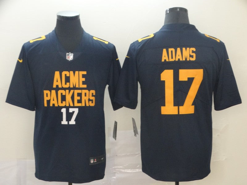 Men's Green Bay Packers Davante Adams #17 Navy City Edition Game Jersey