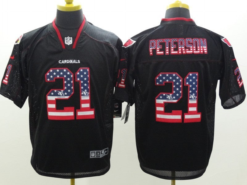 Men's Arizona Cardinals Patrick Peterson #21 Black Game Jersey