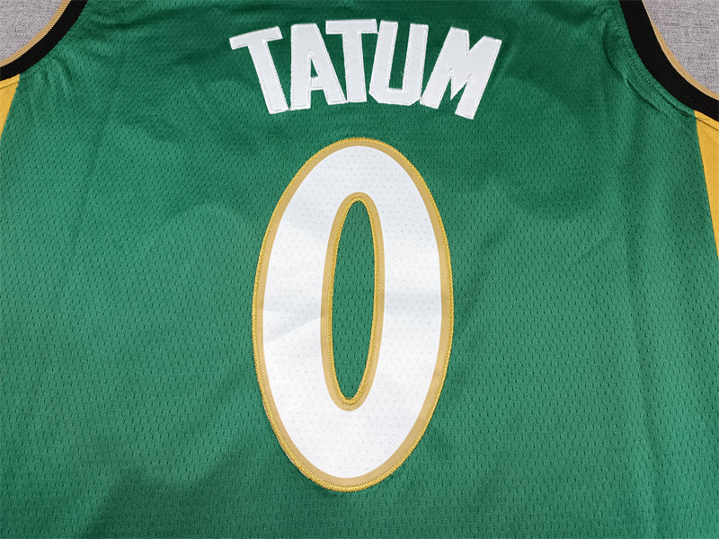 Men's Boston Celtics Jayson Tatum #0 Green 2022/23 Swingman Jersey - City Edition