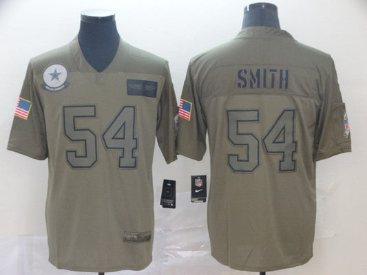 Men's Dallas Cowboys Jaylon Smith #54 Brown Game Jersey