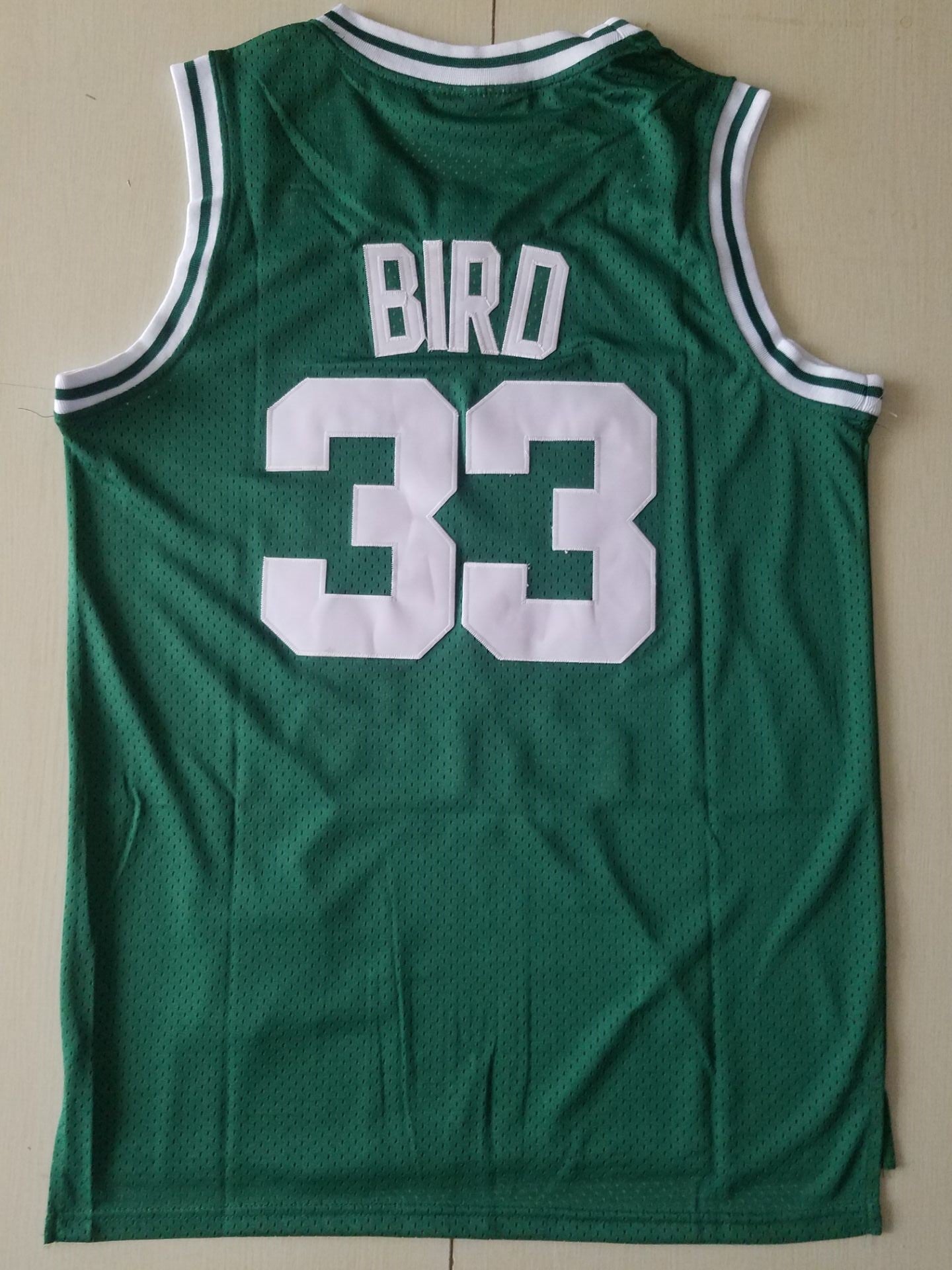 Men's Boston Celtics Larry Bird Green 1985-86 Hardwood Classics Swingman Jersey