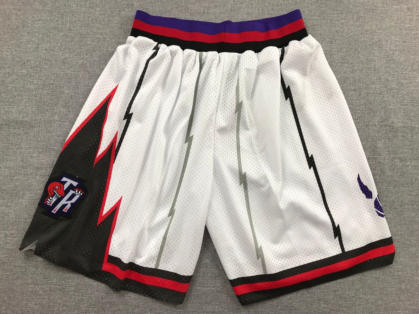 Men's Toronto Raptors White Basketball Shorts