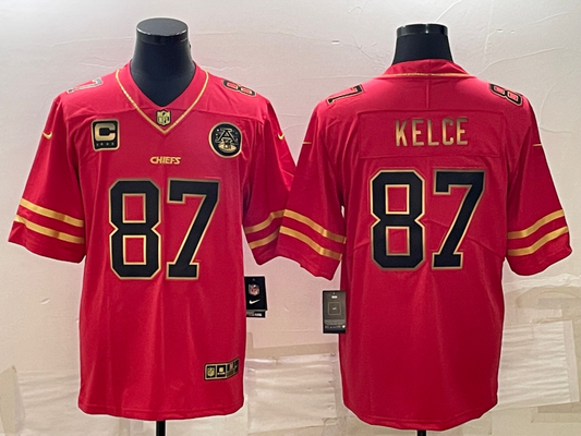 Men's Kansas City Chiefs Travis Kelce #87 Red Game Jersey