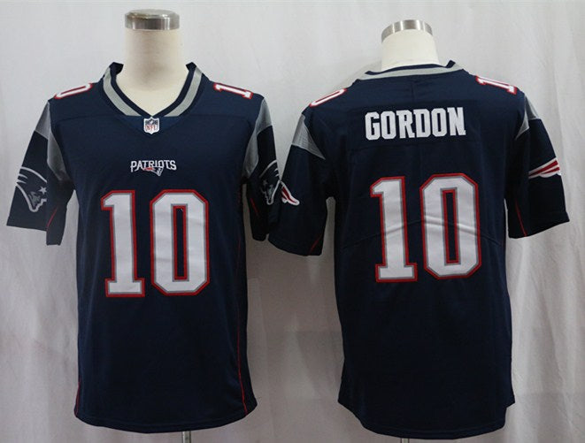 Men's New England Patriots Josh Gordon #10 Navy Game Jersey