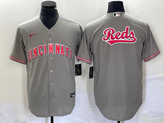 Men's Cincinnati Reds Gray Replica Team Jersey