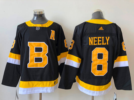 Men's Boston Bruins Cam Neely #8 Black Replica Player Jersey