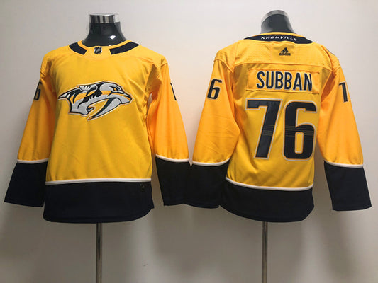 Men's Nashville Predators P.K. Subban #76 Gold Home Breakaway Jersey