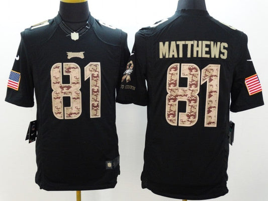 Men's Philadelphia Eagles Jordan Matthews #81 Black Game Jersey