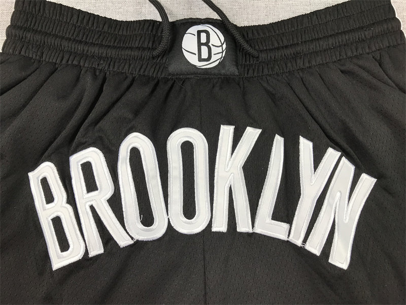 Men's Brooklyn Nets Black Pocket Shorts