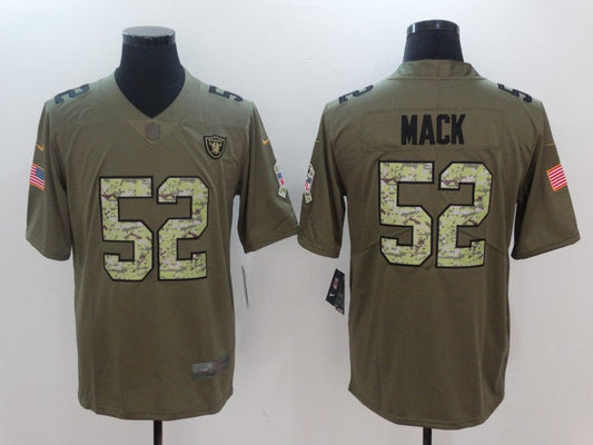 Men's Las Vegas Raiders Khalil Mack #52 Brown Game Player Jersey