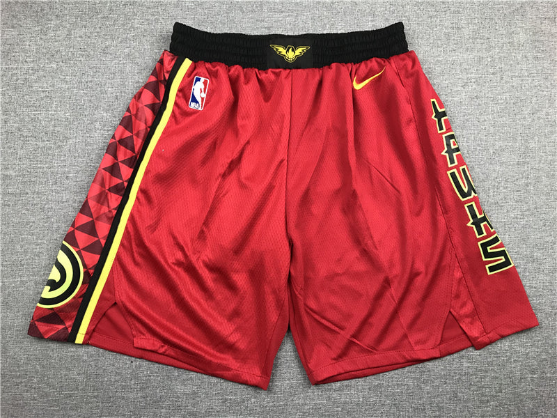 Men's Atlanta Hawks Red Basketball Retro Shorts