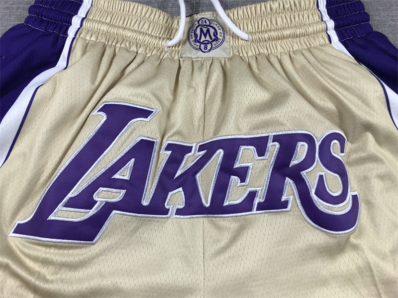 Men's Los Angeles Lakers Gold Hall of Fame Pocket Shorts