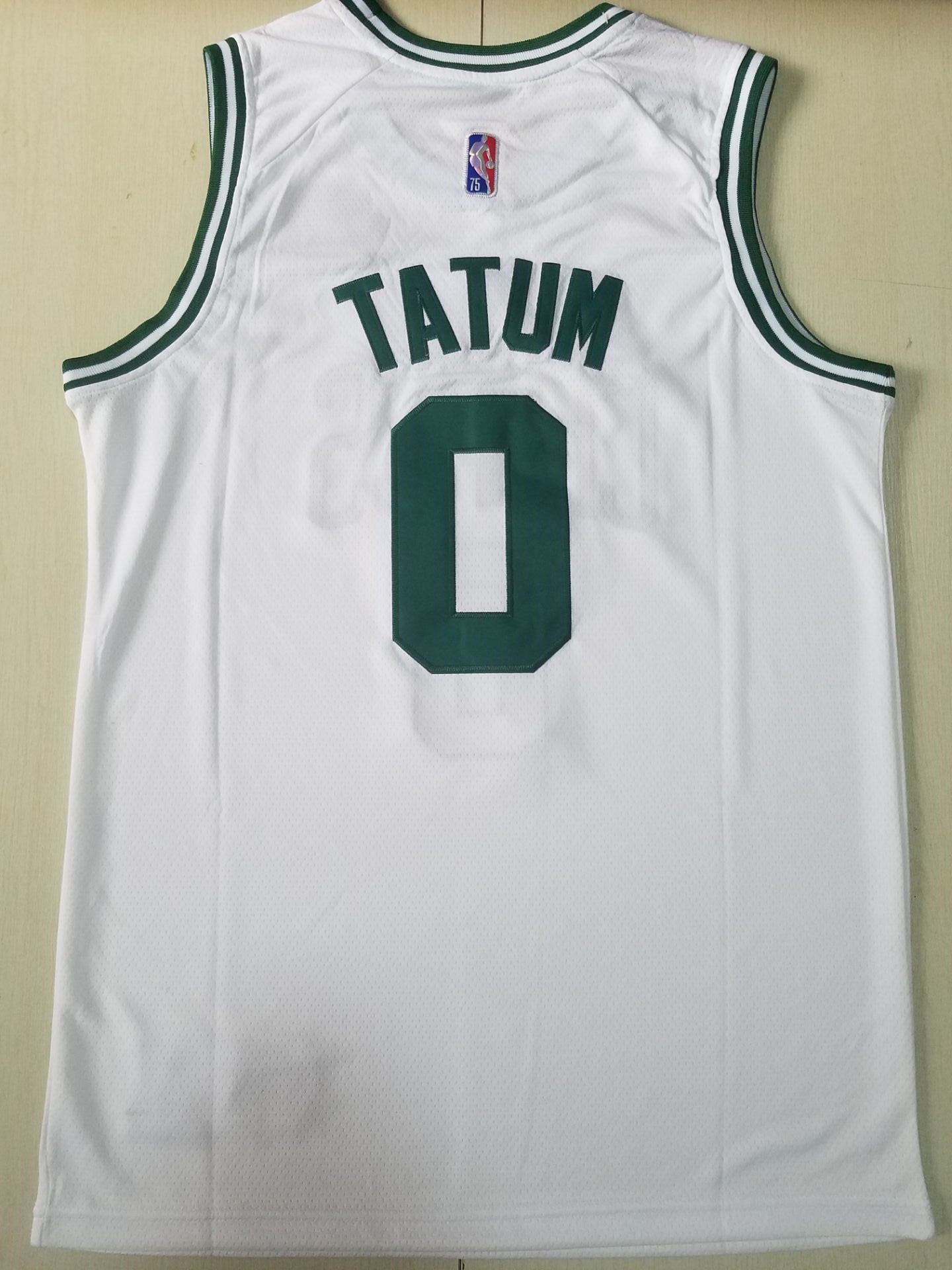 Men's Boston Celtics Jayson Tatum #0 NBA White Swingman Jersey