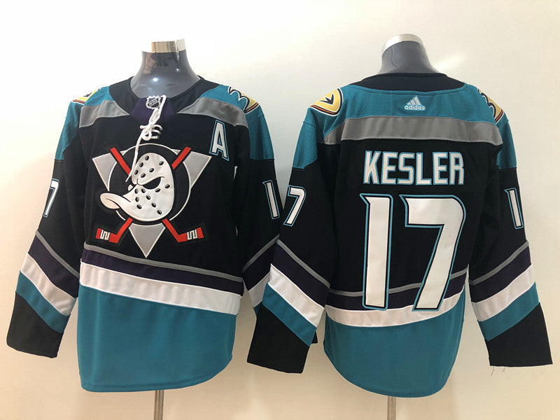 Men's Anaheim Ducks Ryan Kesler #17 Black Breakaway Player Jersey