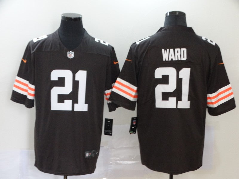 Men's Cleveland Browns Denzel Ward #21 Brown Game Jersey