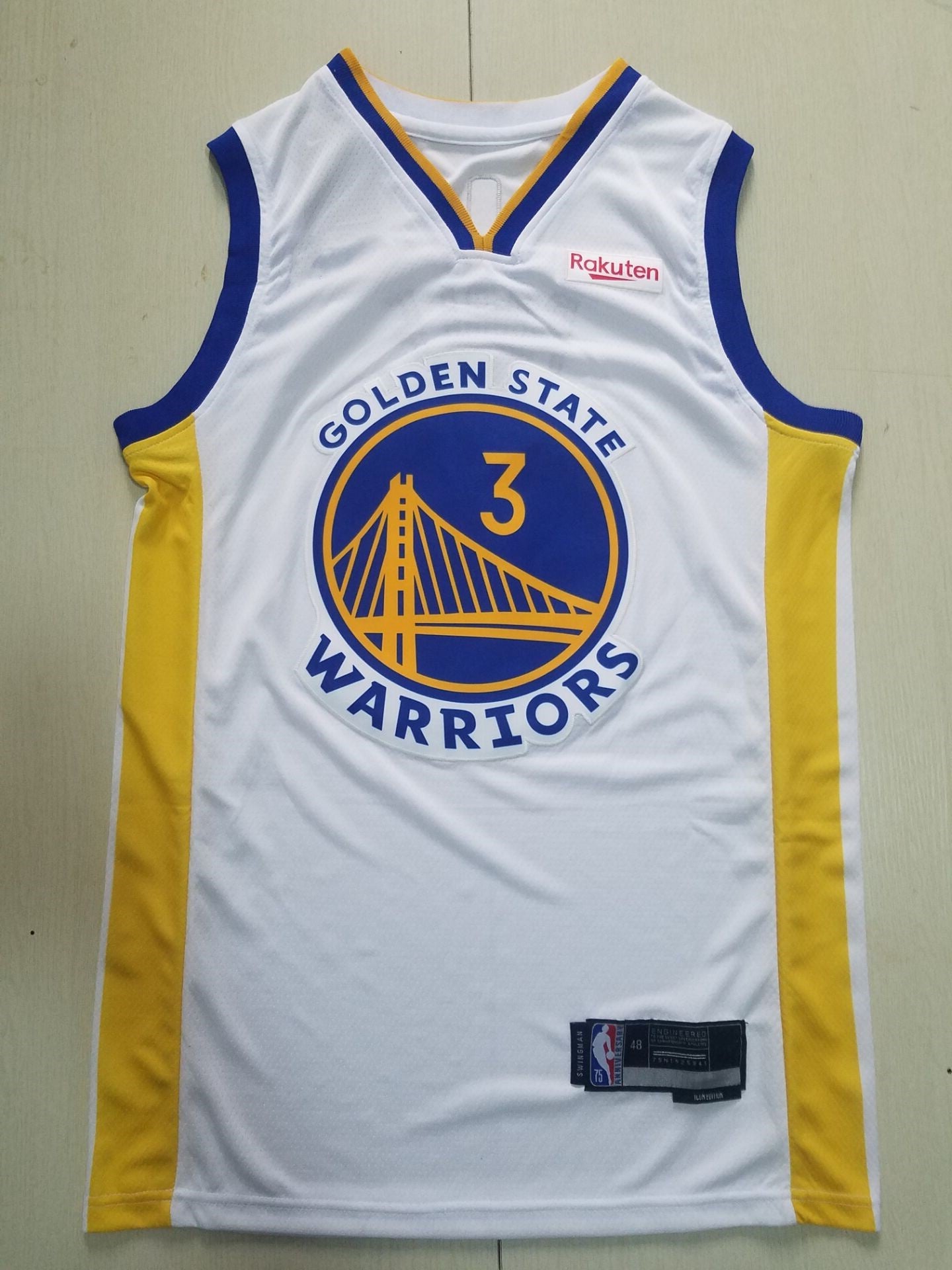 Men's Golden State Warriors Jordan Poole White Fast Break Replica Player Jersey