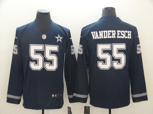 Men's Dallas Cowboys Leighton Vander Esch #55 Navy Player Game Jersey